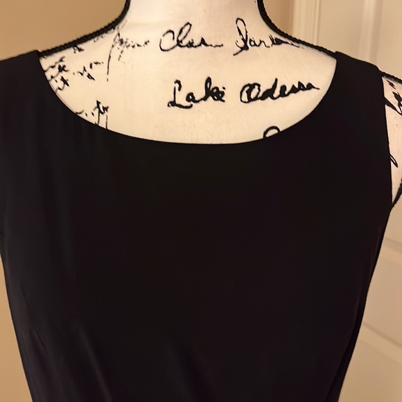 Vintage Hugo Buscati Sleeveless Little Black Dress Size 4 - Picture 3 of 8